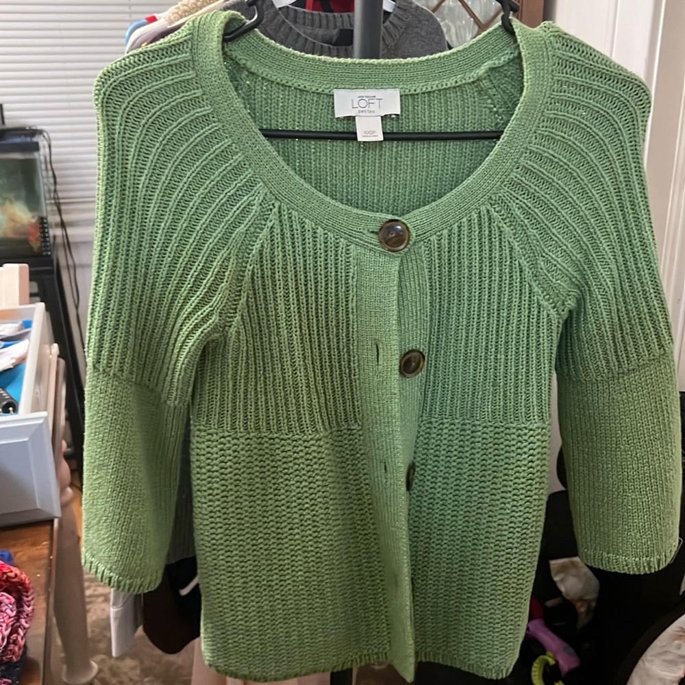 Ann Taylor - XXS petite - 3/4 length sleeve sweater - like NEW